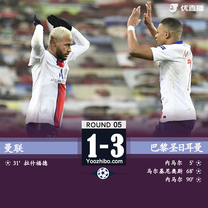 <a href=/gaoqingzuqiu/manlian/ target=_blank class=infotextkey>曼联</a>1-3<a href=/gaoqingzuqiu/psg/ target=_blank class=infotextkey>巴黎</a>圣日耳曼