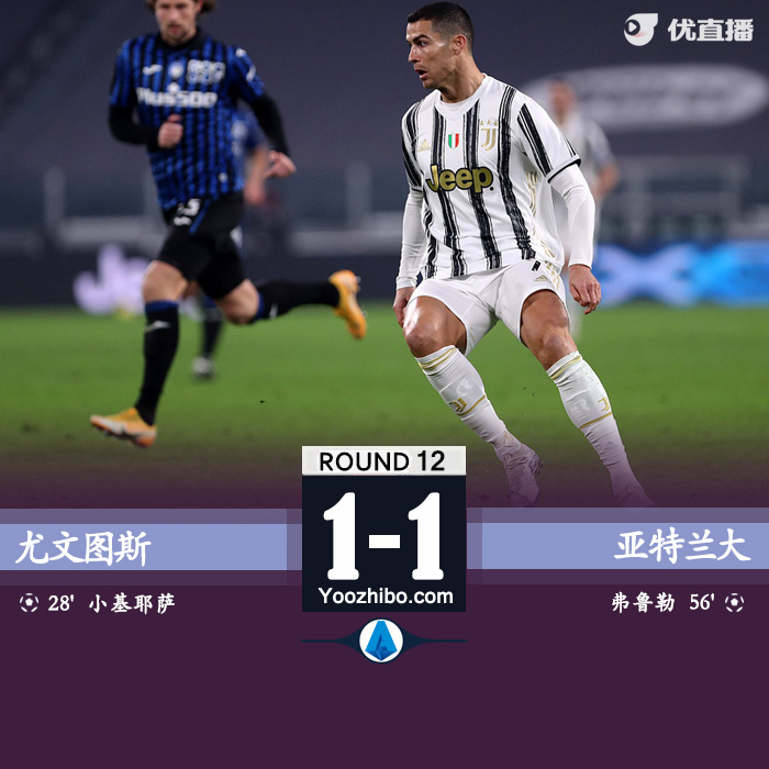 <a href=/gaoqingzuqiu/juventus/ target=_blank class=infotextkey>尤文图斯</a>1-1亚特兰大