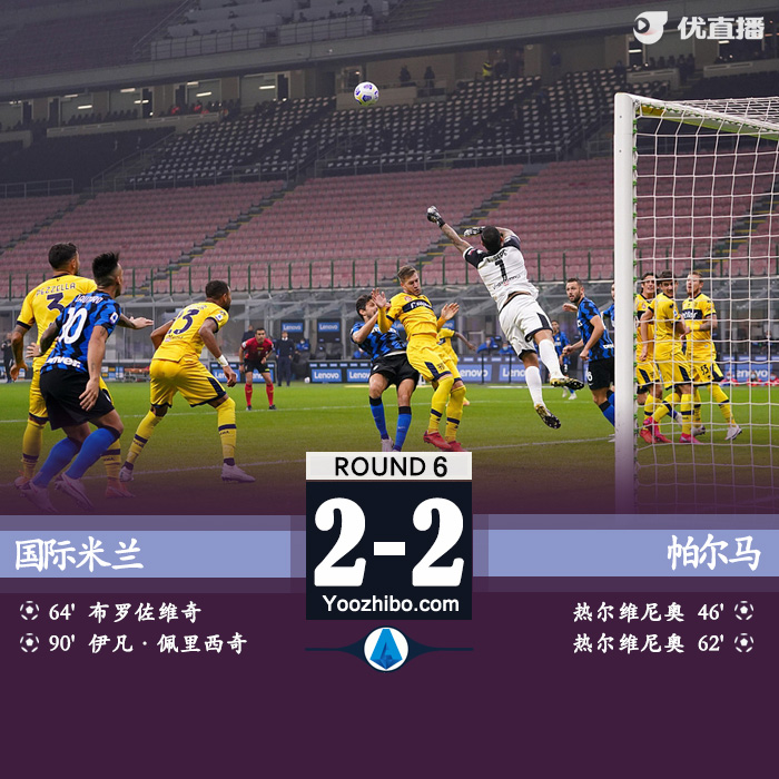 <a href=/gaoqingzuqiu/intermilan/ target=_blank class=infotextkey>国际米兰</a>2-2帕尔马